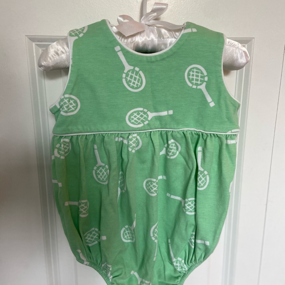The Beaufort Bonnet Company Green Baby Romper